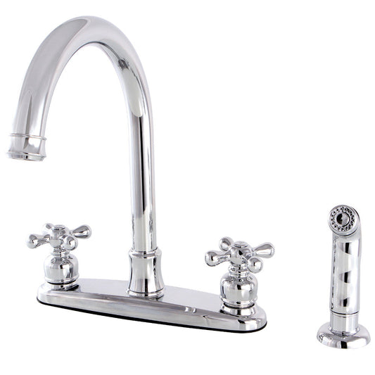 Victorian Centerset Kitchen Faucet in Polished Chrome