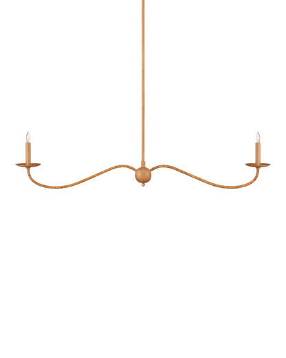 Saxon Linear Tan  Chandelier