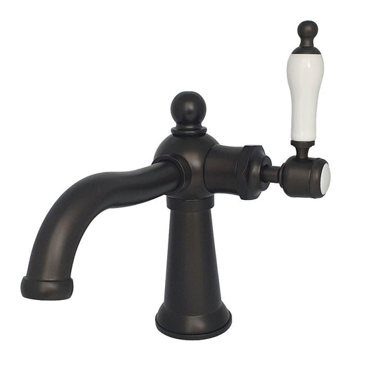 Nautical Single-Hole Bathroom Faucet in Oil Rubbed Bronze