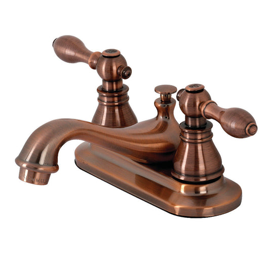 American Classic 4 Inch Centerset Bathroom Faucet in Antique Copper