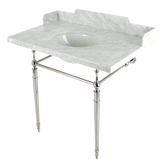 Habsburg 36 Inch Console Sink in Carrara Marble