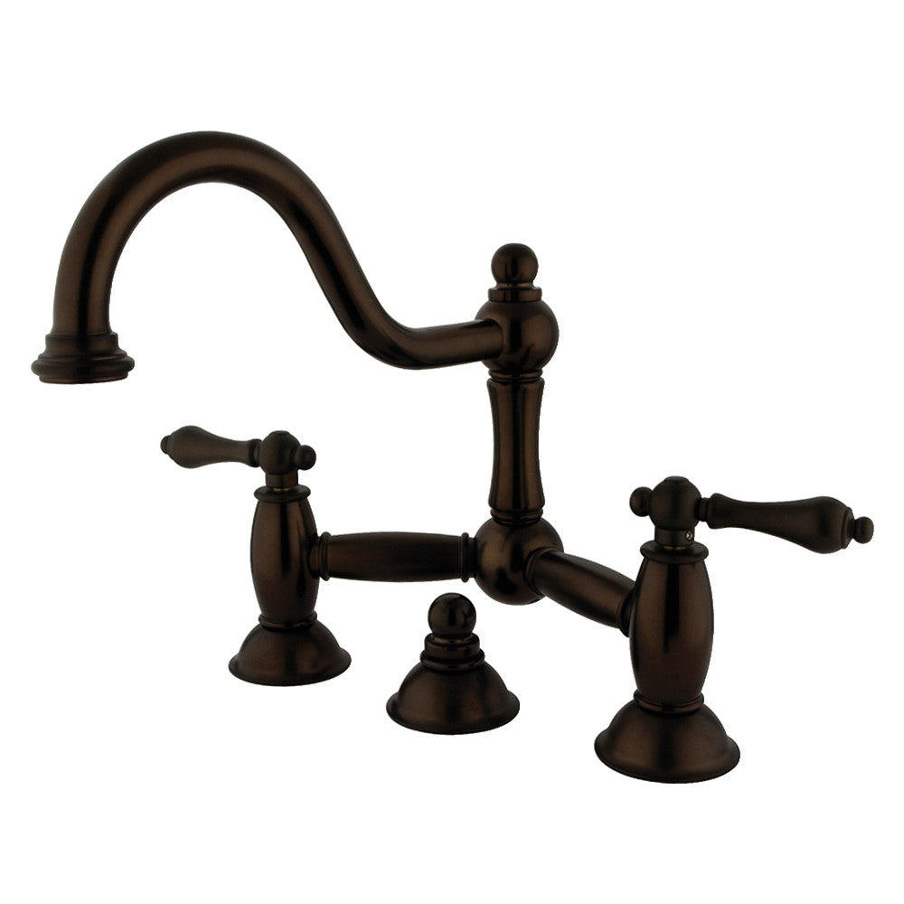Restoration Bridge Bathroom Faucet in Oil Rubbed Bronze