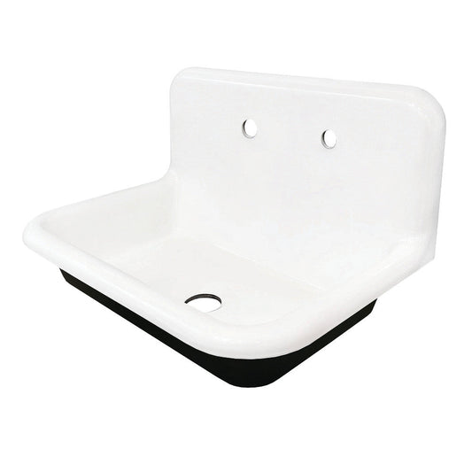 Towne 30 Inch Wall Mount Utility Sink in White