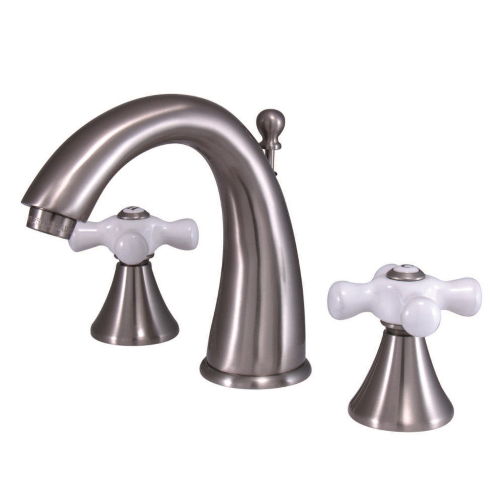 Naples Widespread Bathroom Faucet in Brushed Nickel