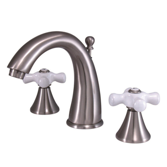 Naples Widespread Bathroom Faucet in Brushed Nickel