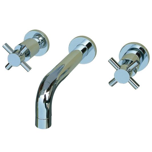 Concord Wall-Mount Bathroom Faucet in Polished Chrome