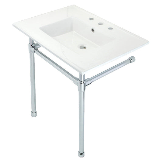 Dreyfuss 31.13 Inch Console Sink in White