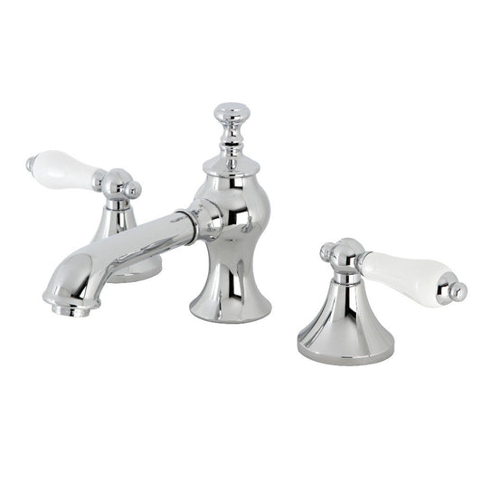 Vintage Widespread Bathroom Faucet in Polished Chrome
