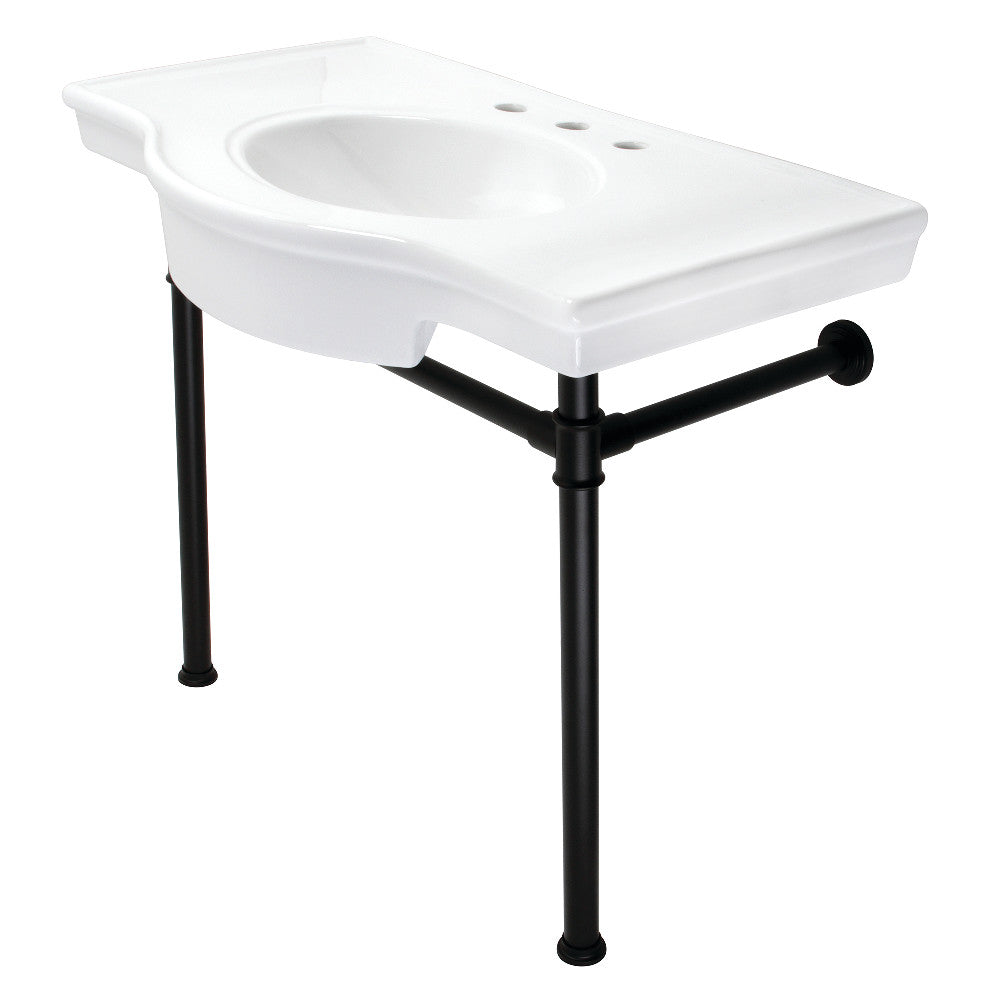 Templeton 37.38 Inch Console Sink in White