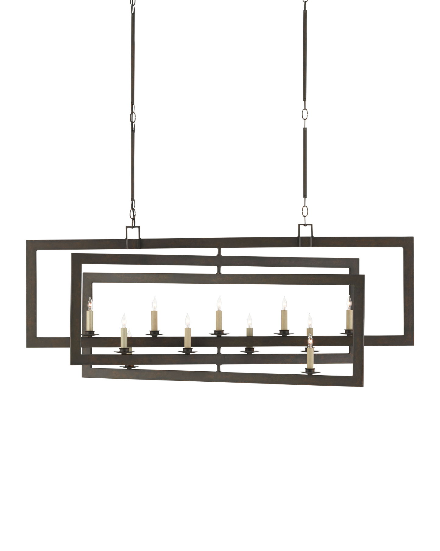 Middleton Bronze Rectangular Chandelier