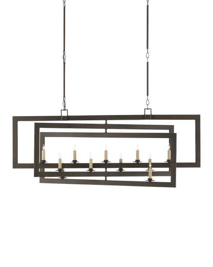 Middleton Bronze Rectangular Chandelier