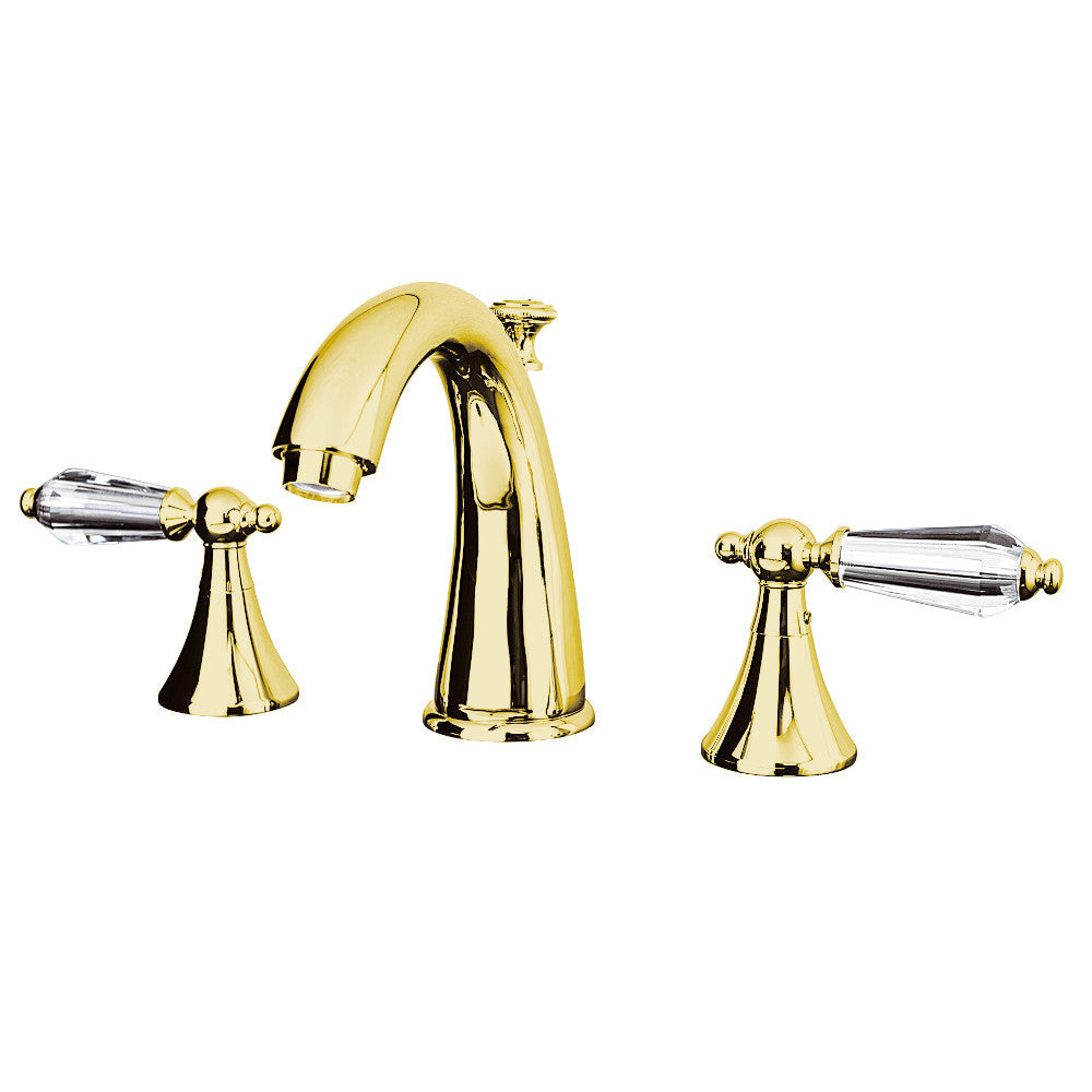 Wilshire Widespread Bathroom Faucet in Polished Brass