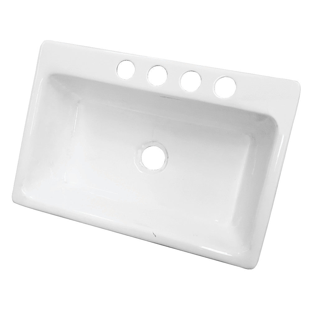 Towne 33 Inch Undermount Kitchen Sink in White