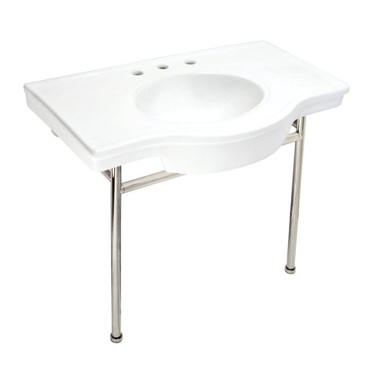 Manchester 37.38 Inch Console Sink in White