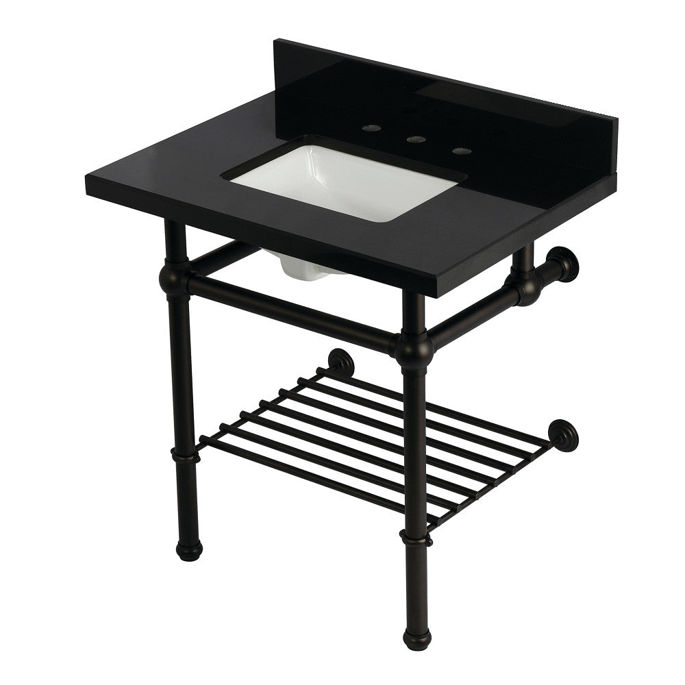 Templeton 30 Inch Console Sink in Oil Rubbed Bronze
