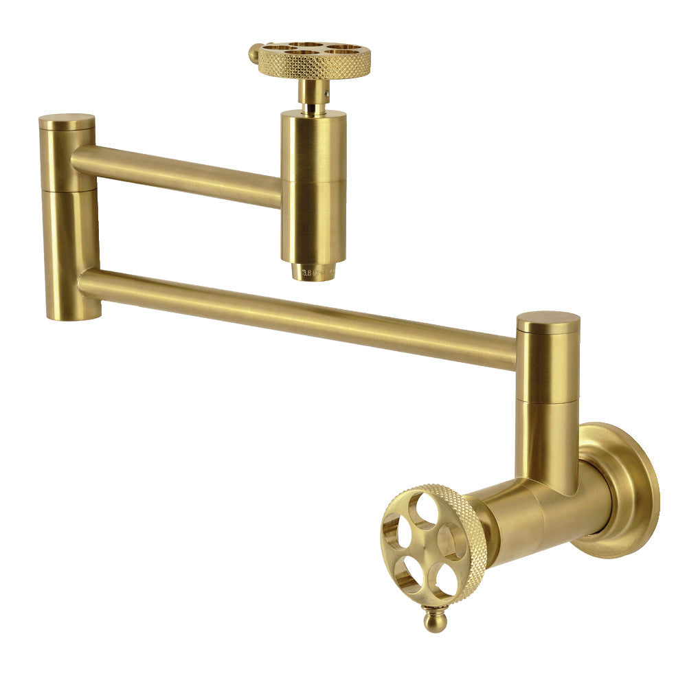 Webb Pot Filler Faucet in Brushed Brass