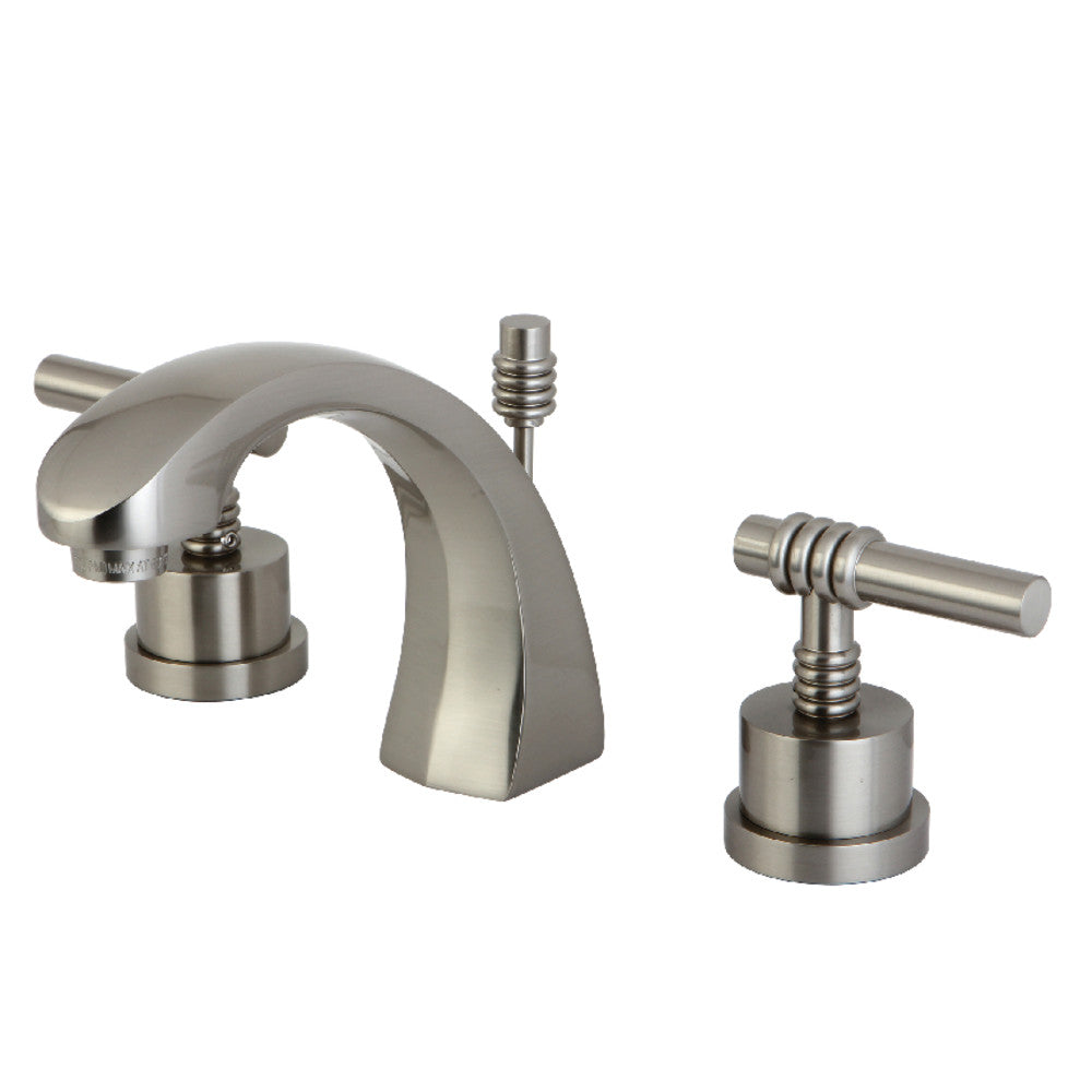 Milano Widespread Bathroom Faucet in Brushed Nickel