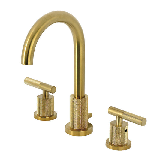 Convergent Widespread Bathroom Faucet in Brushed Brass