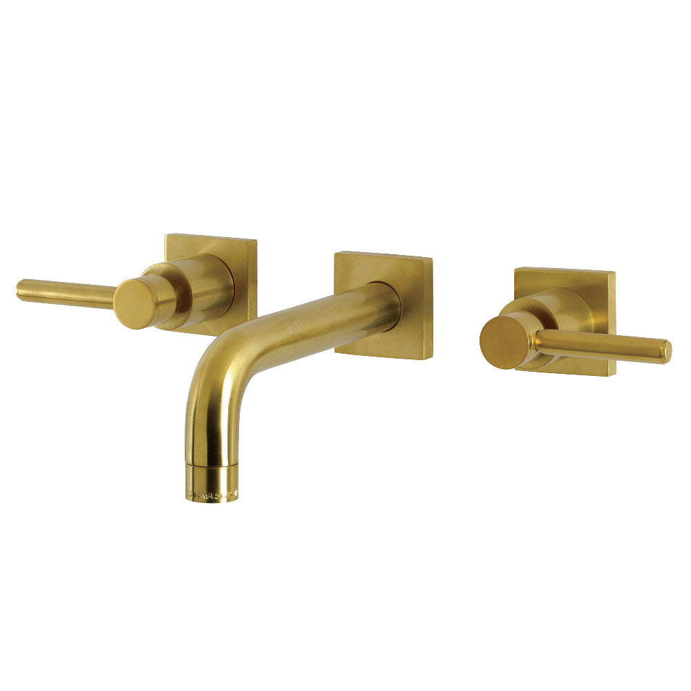 Concord Wall-Mount Bathroom Faucet in Brushed Brass