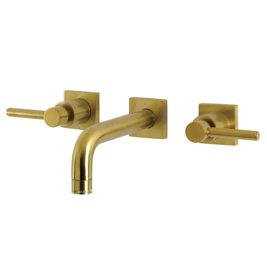 Concord Wall-Mount Bathroom Faucet in Brushed Brass