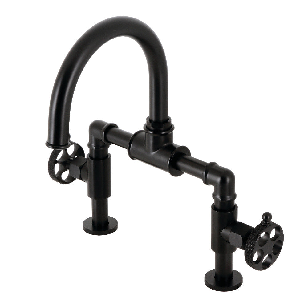 Webb Bridge Bathroom Faucet in Matte Black