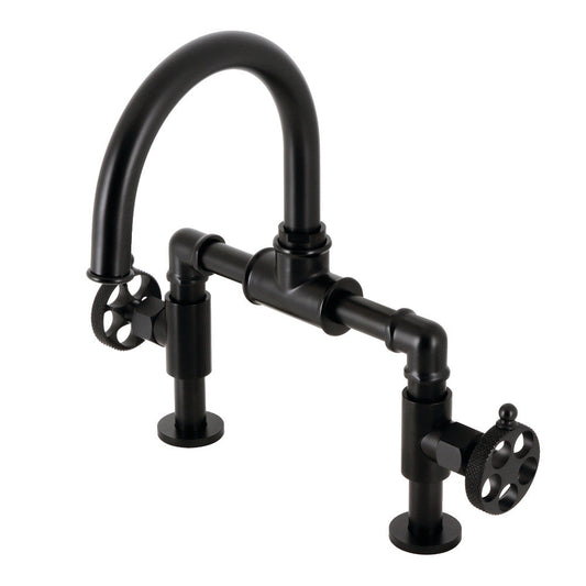 Webb Bridge Bathroom Faucet in Matte Black