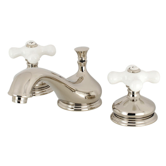 Heritage Widespread Bathroom Faucet in Polished Nickel