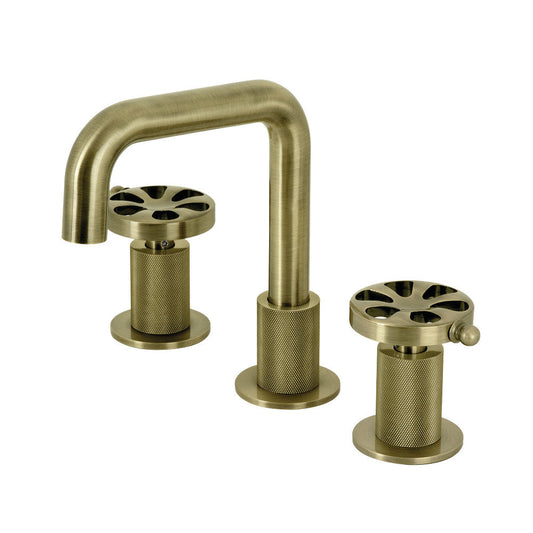 Belknap Widespread Bathroom Faucet in Antique Brass