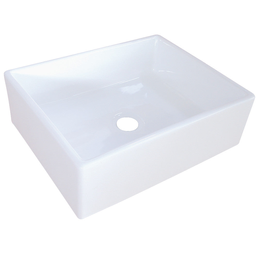 Elements 18.69 Inch Vessel Sink in White