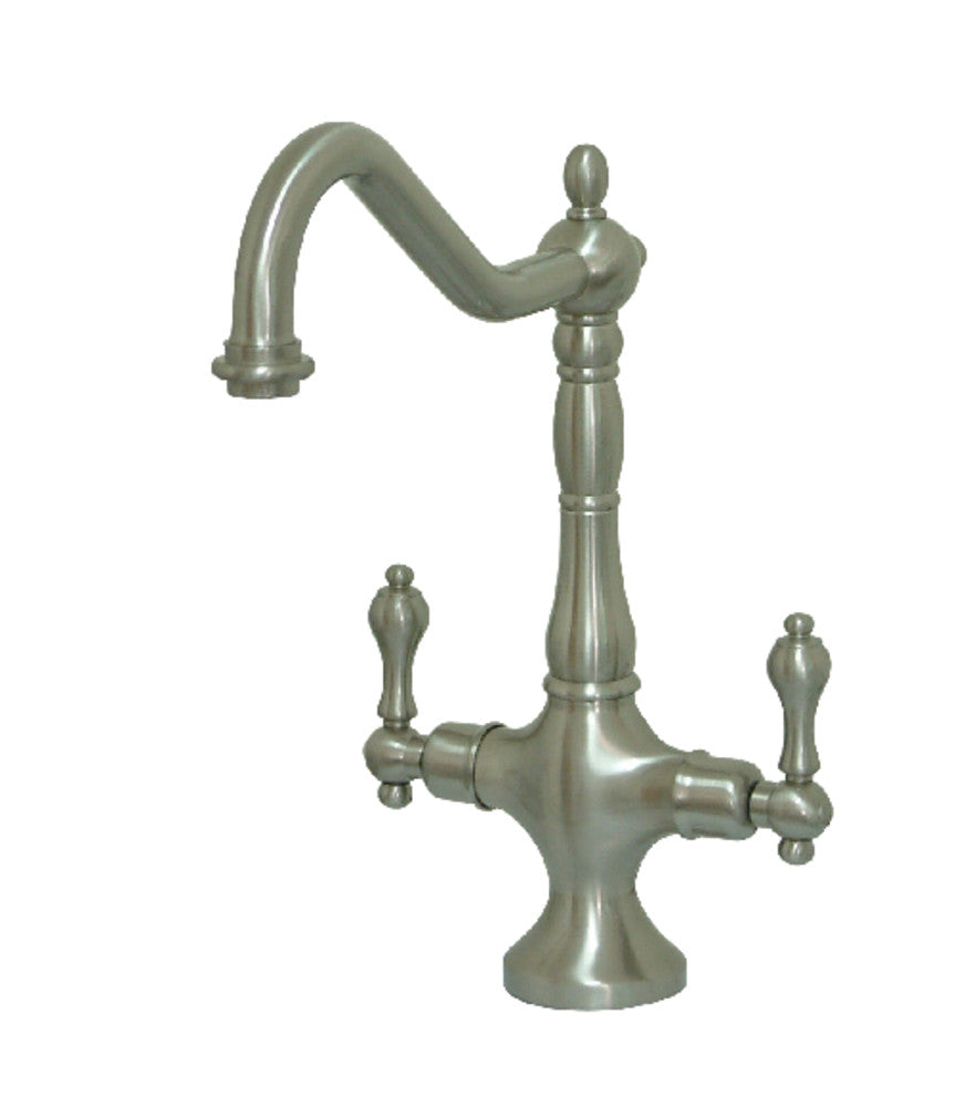 Heritage Two Handle Single-Hole Kitchen Faucet in Brushed Nickel