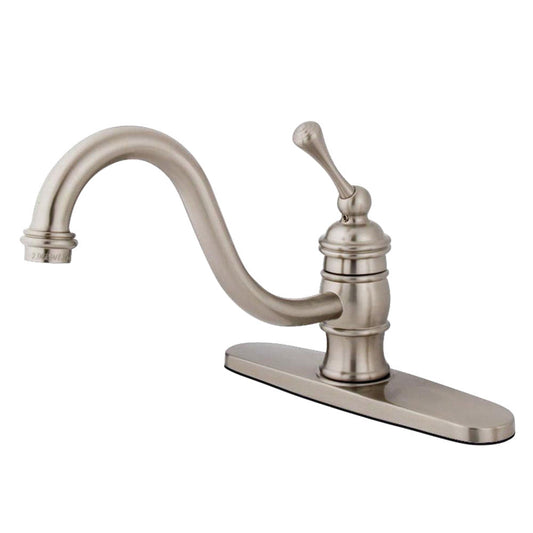 Restoration One Handle Kitchen Faucet in Brushed Nickel