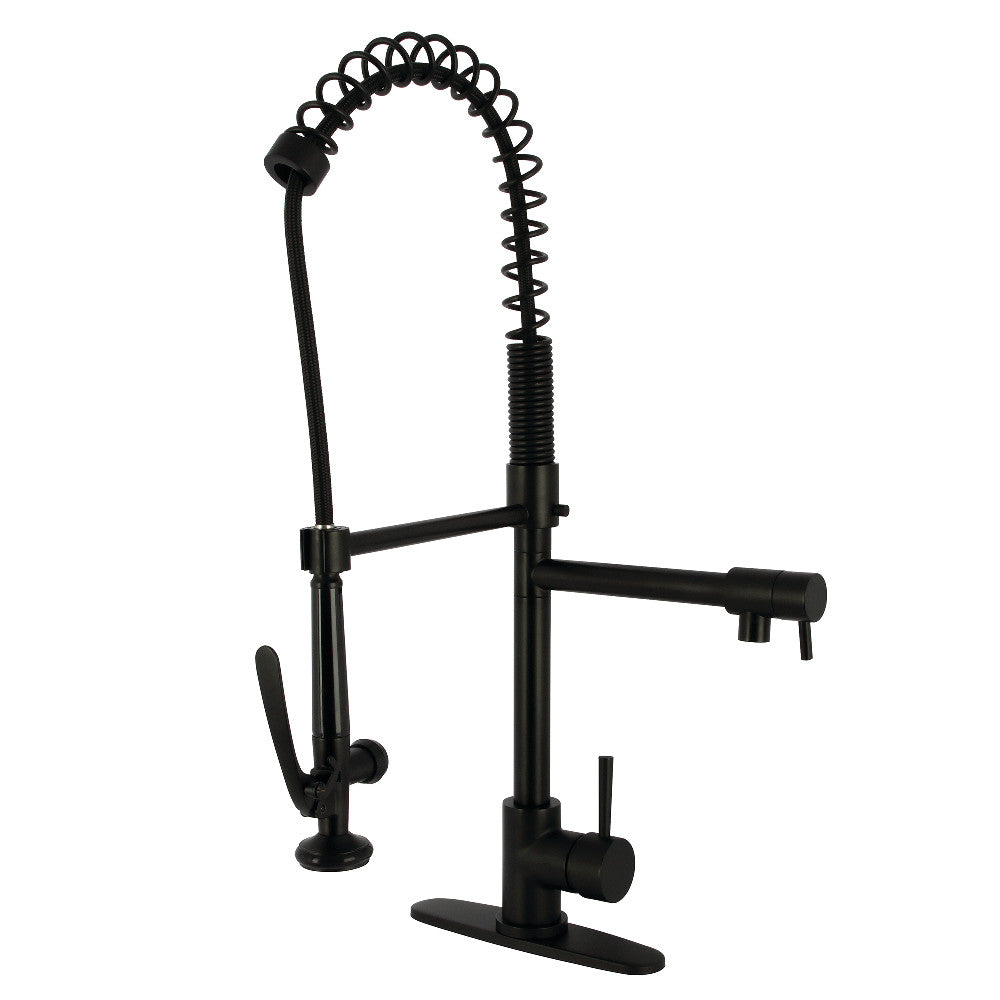 Concord Pre-Rinse Kitchen Faucet in Matte Black