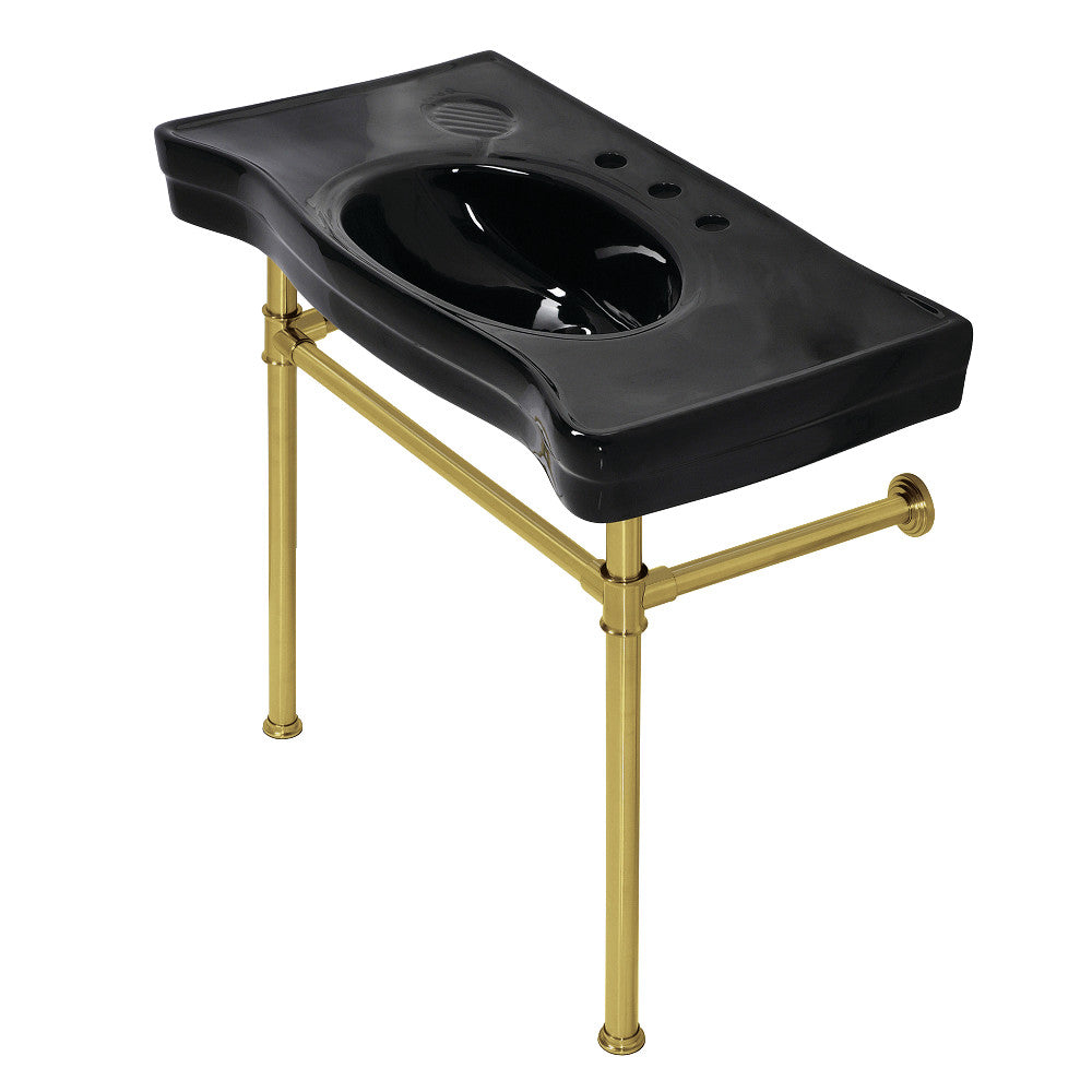 Imperial 35.81 Inch Console Sink in Brushed Brass
