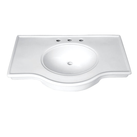 Templeton 37.38 Inch Console Sink in White