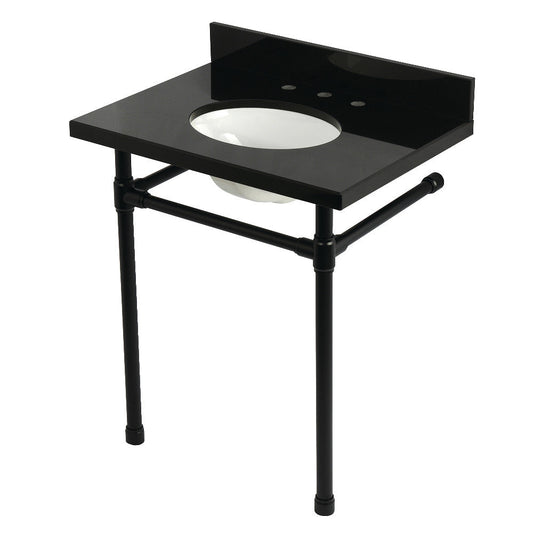 Dreyfuss 30 Inch Console Sink in Black
