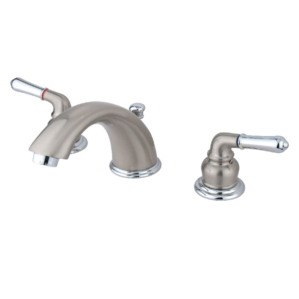 Magellan Widespread Bathroom Faucet in Brushed Nickel/Polished Chrome