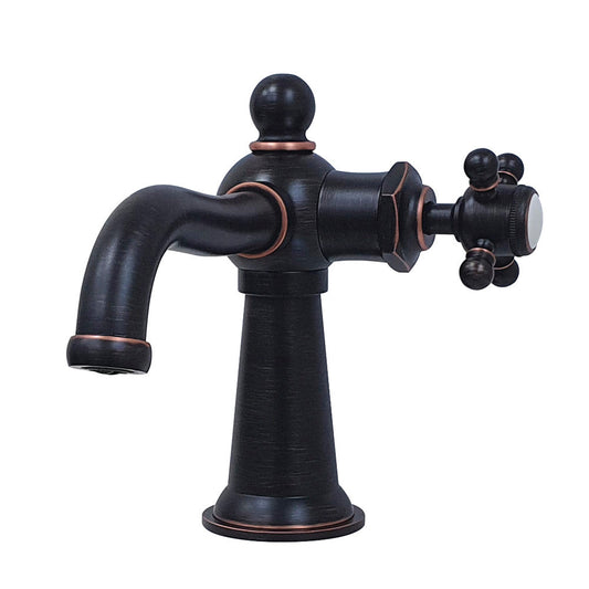 Nautical Single-Hole Bathroom Faucet in Naples Bronze