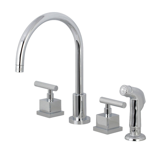 Claremont Widespread Kitchen Faucet in Polished Chrome