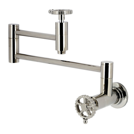 Fuller Pot Filler Faucet in Polished Nickel
