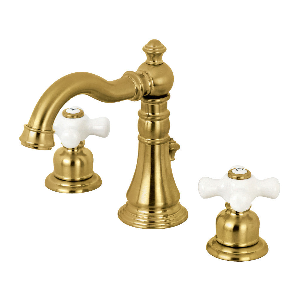 American Classic Widespread Bathroom Faucet in Brushed Brass