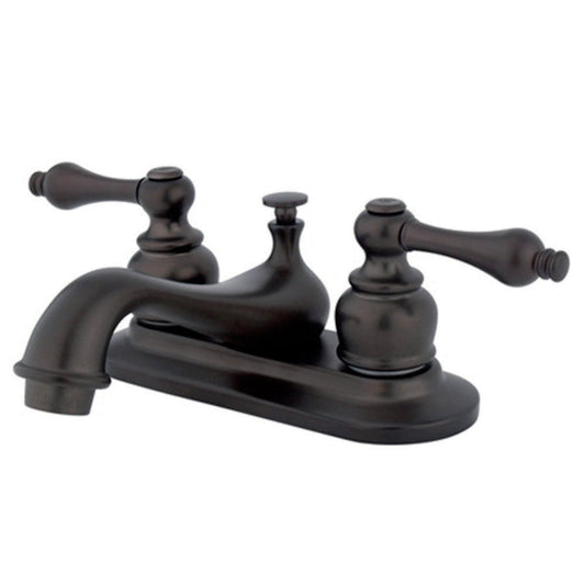 Restoration 4 Inch Centerset Bathroom Faucet in Oil Rubbed Bronze