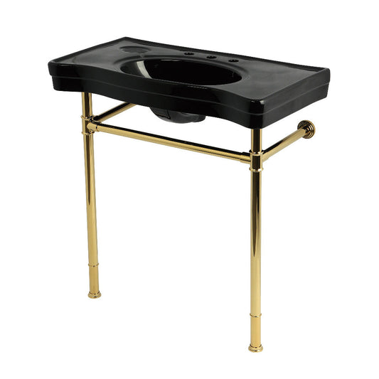 Imperial 35.81 Inch Console Sink in Polished Brass