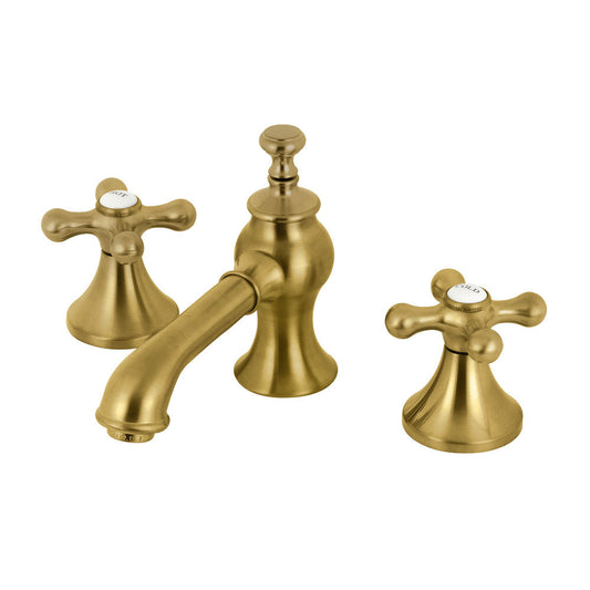 Vintage Widespread Bathroom Faucet in Brushed Brass