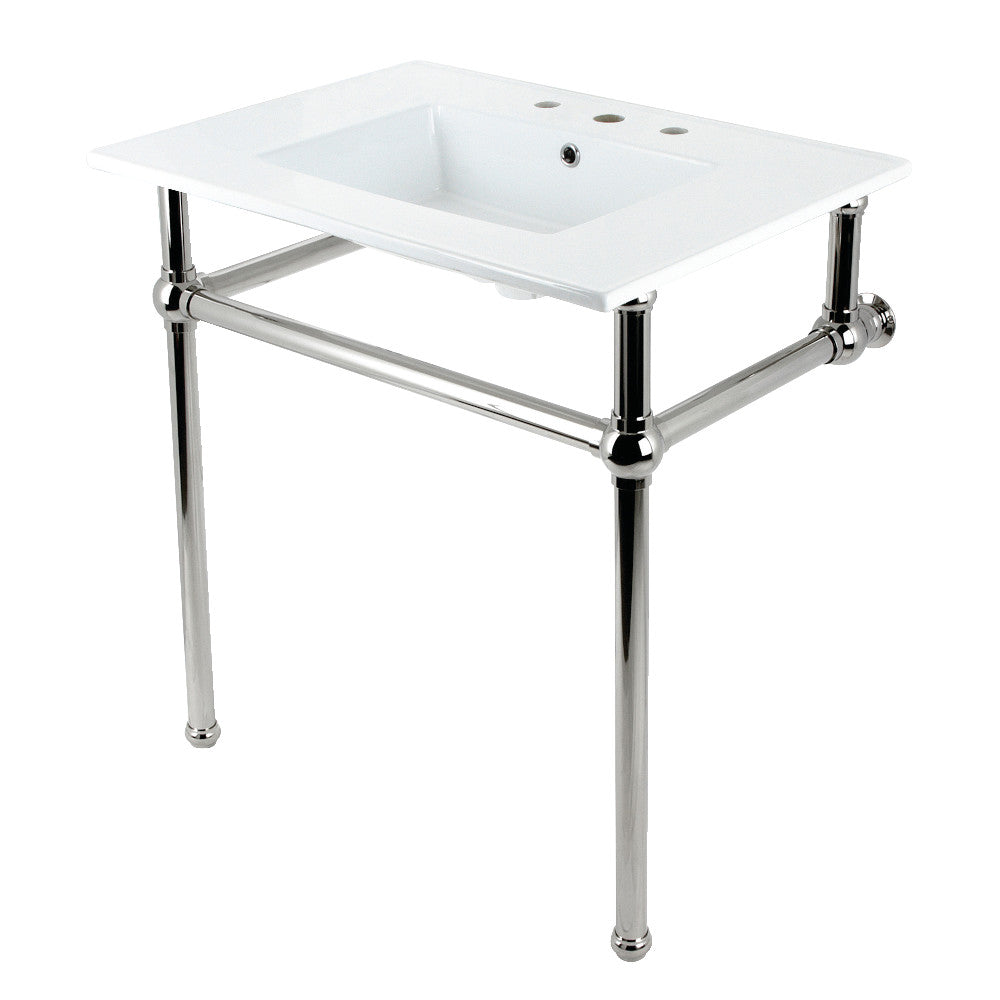 Templeton 31.13 Inch Console Sink in White