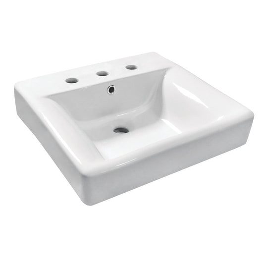 NuvoFusion 20.38 Inch Console Sink in White