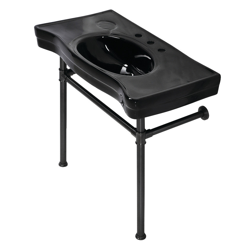 Imperial 35.81 Inch Console Sink in Oil Rubbed Bronze