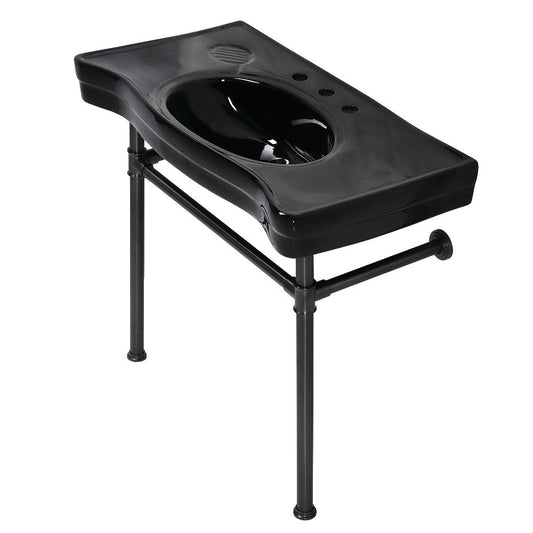 Imperial 35.81 Inch Console Sink in Oil Rubbed Bronze