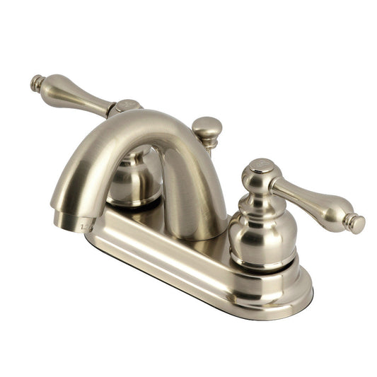 Restoration 4 Inch Centerset Bathroom Faucet in Brushed Nickel