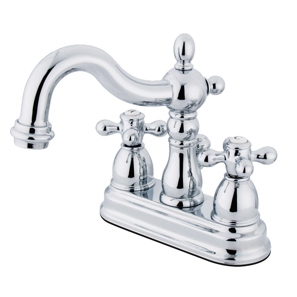 Heritage 4 Inch Centerset Bathroom Faucet in Polished Chrome