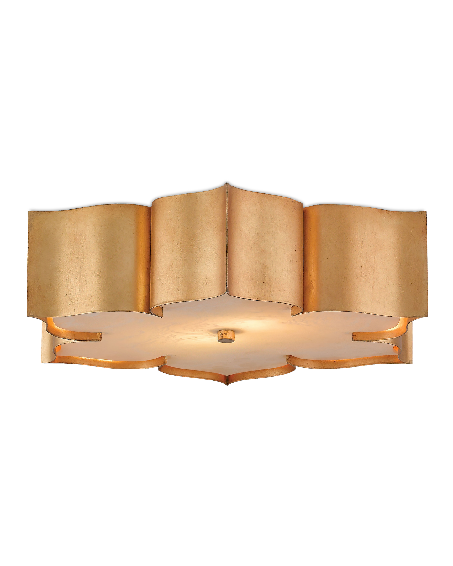 Grand Lotus Gold Flush Mount